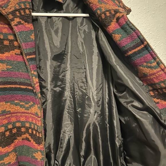 Vintage Circle T Aztec Mens Southwest Bomber Jacket - Picture 9 of 11